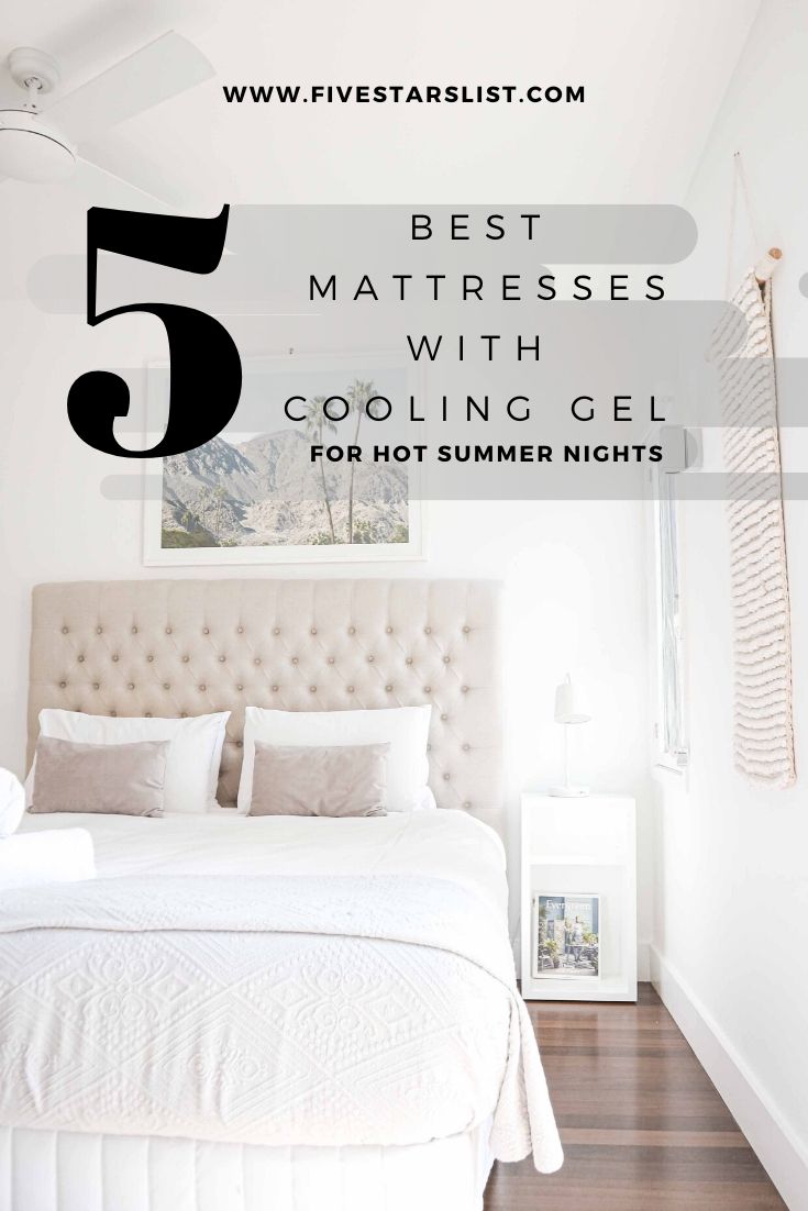 5 Best Mattresses with Cooling Gel For Hot Summer Nights