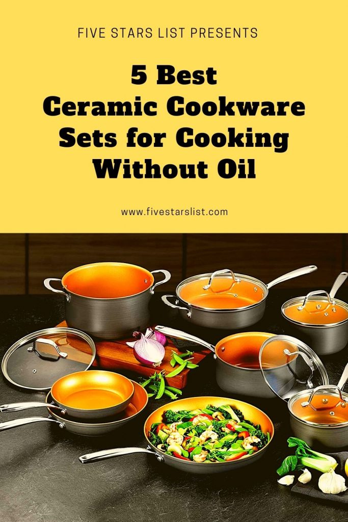 5 Best Ceramic Cookware Sets for Cooking Without Oil