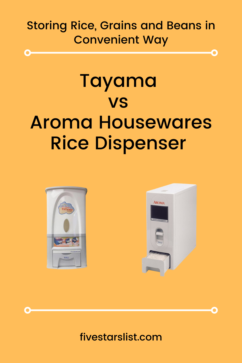 Tayama vs Aroma Housewares Rice Dispenser