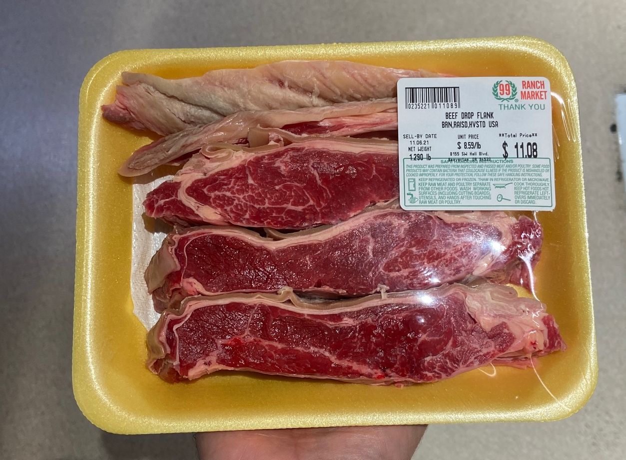 Braising Beef Drop Flank