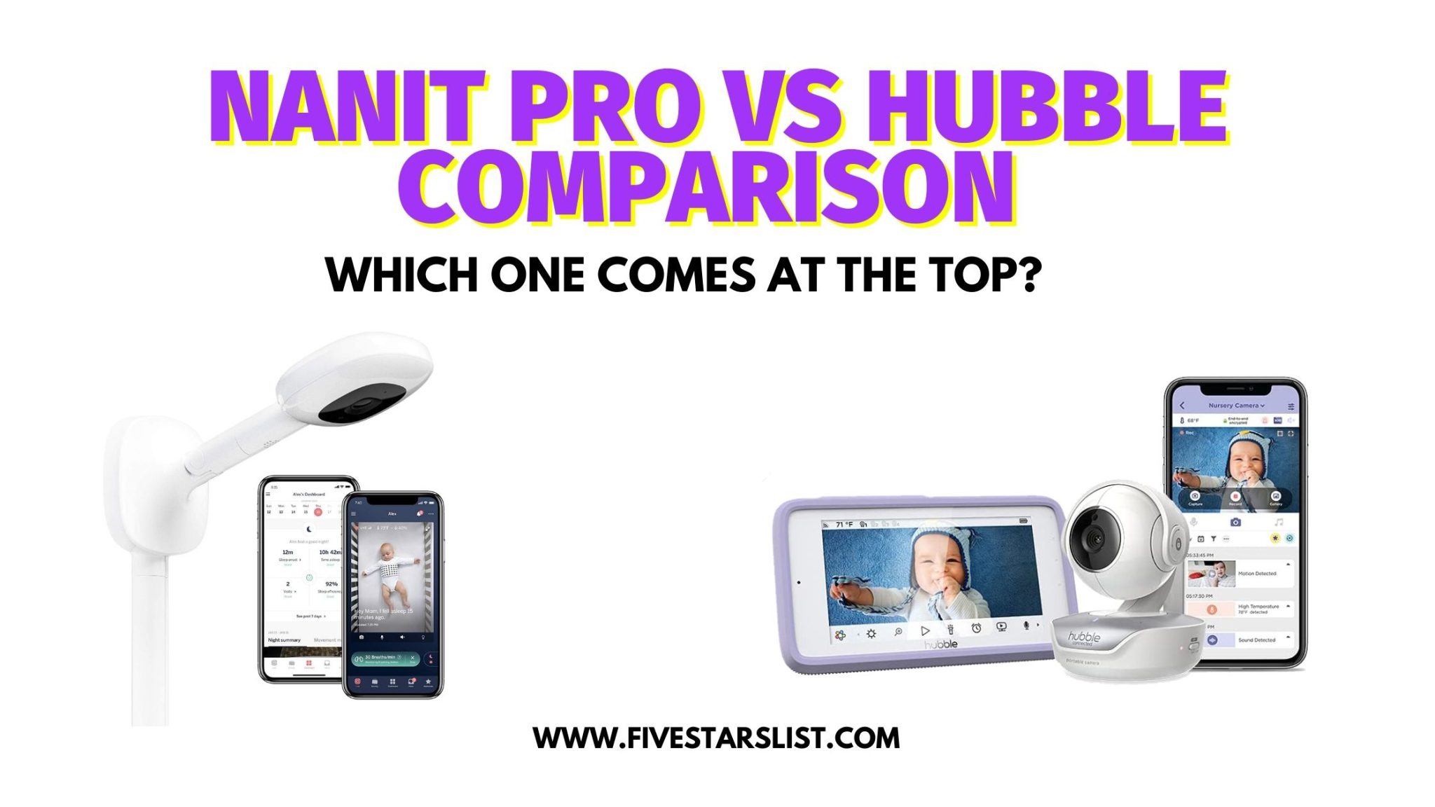 Baby Monitor Comparison - Motorola Halo+ vs Nanit Plus