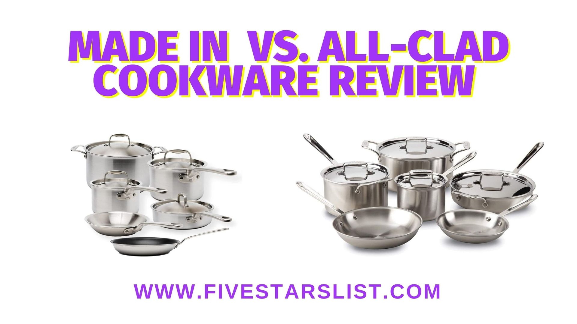 Made in Cookware Review vs. All-Clad