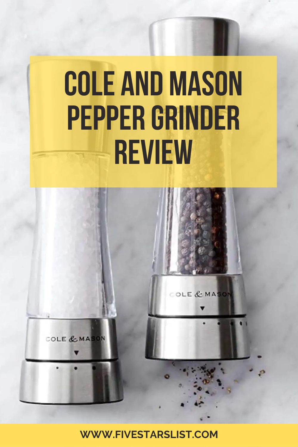 Cole and Mason Pepper Grinder Review